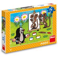 Dino Puzzle Krtko maliarom 24 dielikov 3