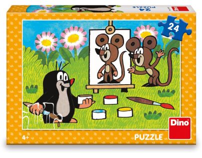Dino Puzzle Krtko maliarom 24 dielikov