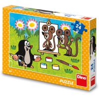 Dino Puzzle Krtko maliarom 24 dielikov 4