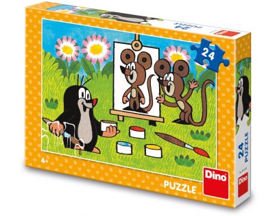 Dino Puzzle Krtko maliarom 24 dielikov