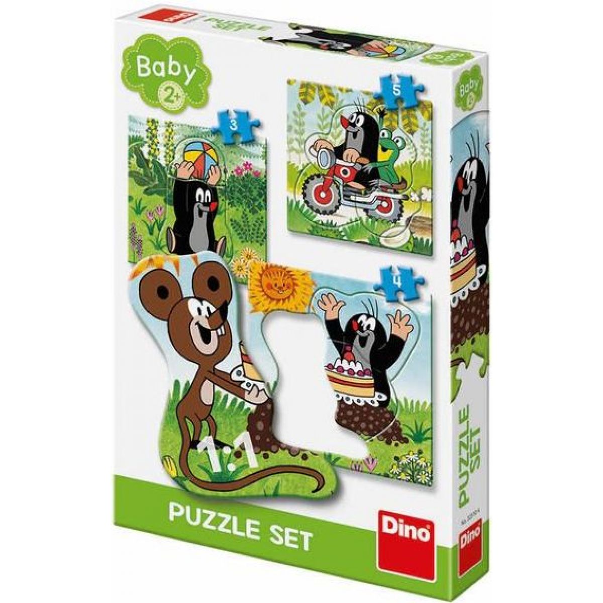 Dino Krtko na lúke baby puzzle set