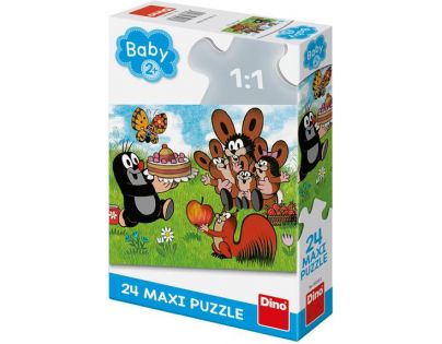 Dino Puzzle Krtko narodeniny 24 XXL dílků