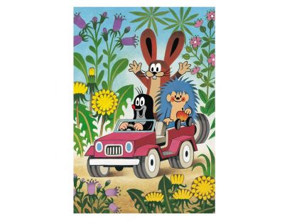 Dino Krtko sa raduje puzzle 2 x 48 dielikov