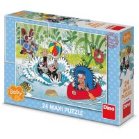 Dino Krtko vo vode 24 dielikov Maxi puzzle 4