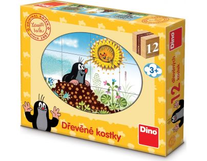Dino Krtkov rok 12 drevené kocky