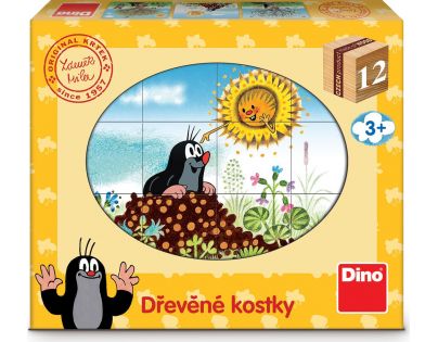 Dino Krtkov rok 12 drevené kocky