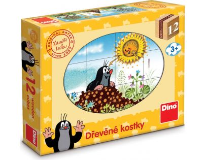 Dino Krtkov rok 12 drevené kocky