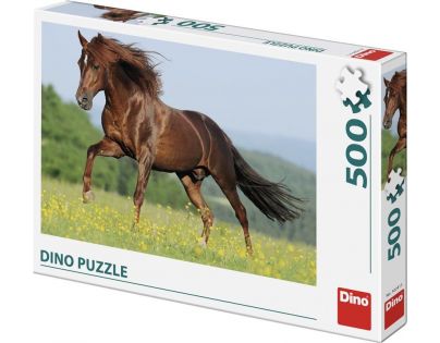Dino Puzzle Kôň na lúke 500 dielikov