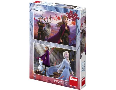 Dino Puzzle Ľadové kráľovstvo II. 2 x 77 dielikov