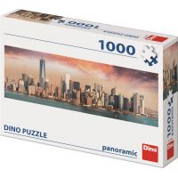 Dino Puzzle Manhattan za súmraku Panoramic 1000 dielikov 2