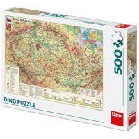 Dino Mapa Českej republiky Puzzle 500 dielikov 2