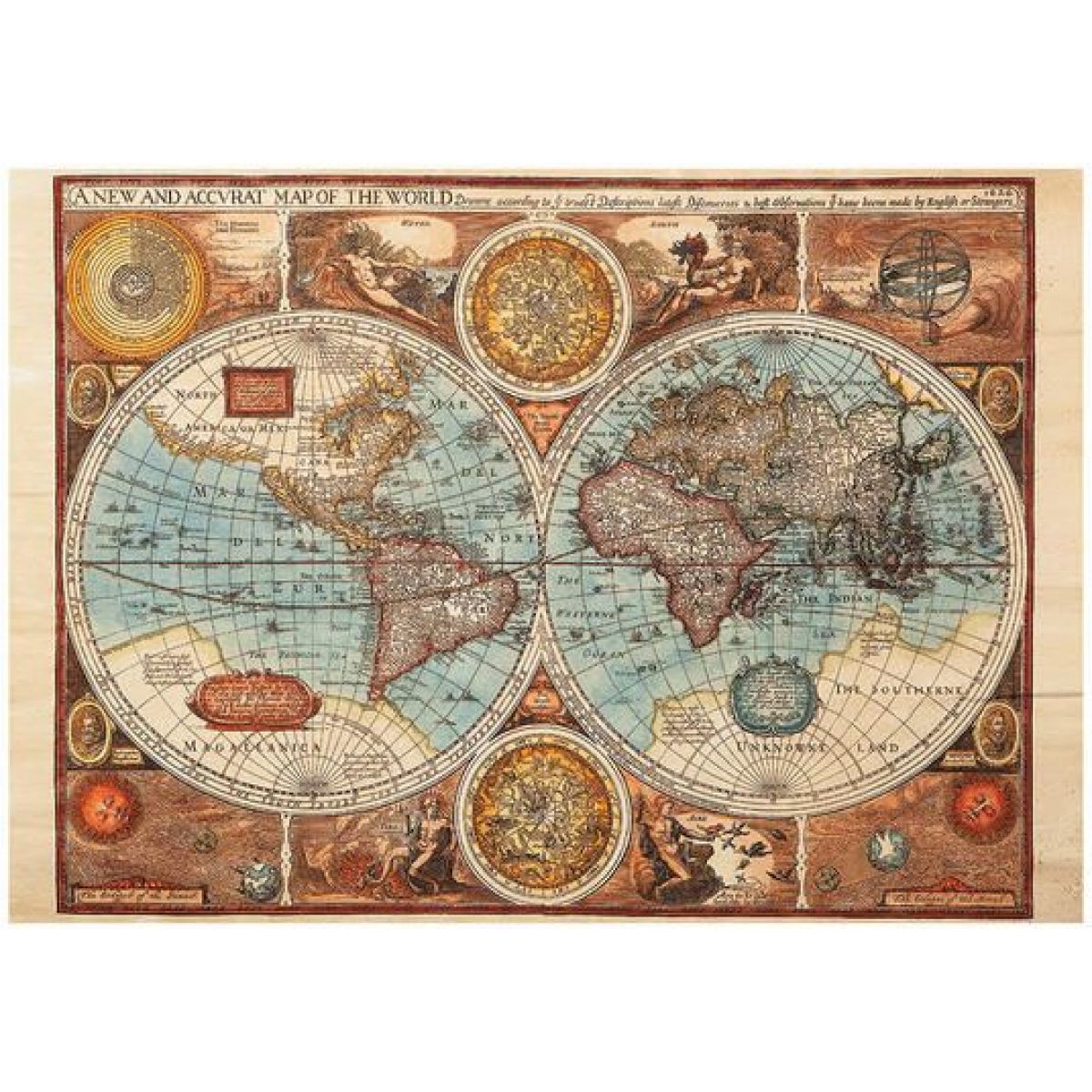 Dino Mapa Sveta z roku 1626 puzzle 500 dielikov