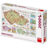 Dino Puzzle Mapy Českej republiky 2000 dielikov 2