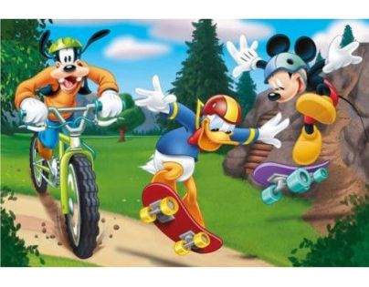 Dino Mickey športuje 2 x 66 dielikov puzzle