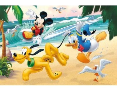 Dino Mickey športuje 2 x 66 dielikov puzzle
