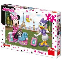 Dino Puzzle Minnie v Paríži 24 dielikov 2