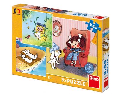 Dino Moje rozprávky puzzle 3 x 55 dielikov