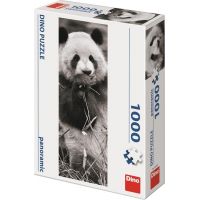 Dino Puzzle Panda v tráve 1000 dielikov 2