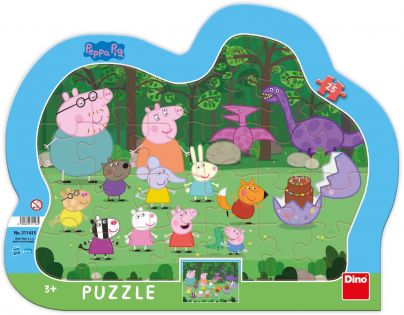 Dino Puzzle v rámčeku Peppa Pig 25 dielikov