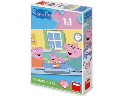 Dino Puzzle maxi Peppa Pig Obed 24 dielikov