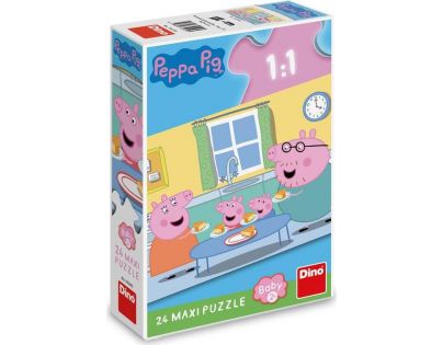 Dino Puzzle maxi Peppa Pig Obed 24 dielikov