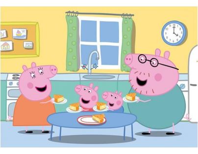 Dino Puzzle maxi Peppa Pig Obed 24 dielikov