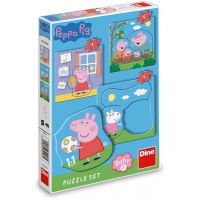 Dino Puzzle set Peppa Pig rodina 12 dielikov 5
