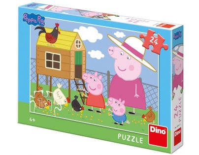 Dino Puzzle Peppa Pig Sliepočky 24 dílků