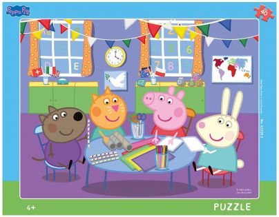 Dino Puzzle doskové Peppa Pig V škôlke 40 dielikov