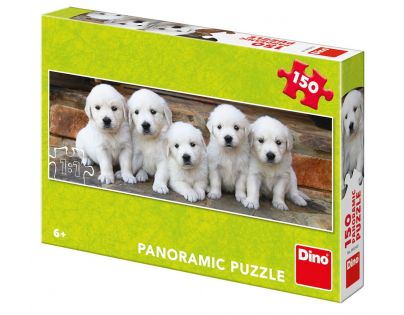 Dino Puzzle panoramic Päť šteniatok 150 dielikov
