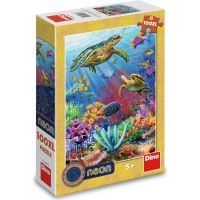 Dino Puzzle neon Podmorský svet 100 XL dielikov 5