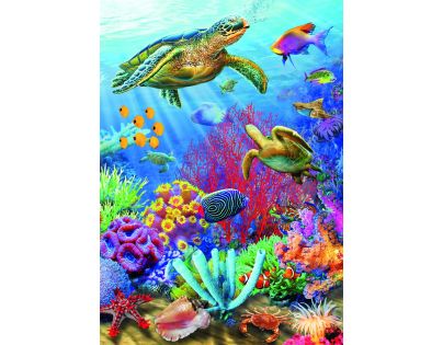 Dino Puzzle neon Podmorský svet 100 XL dielikov