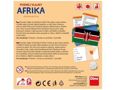 Dino Poznaj vlajky Afrika cestovná hra