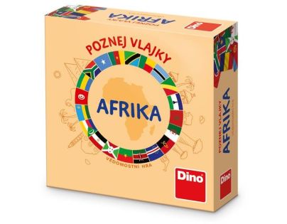 Dino Poznaj vlajky Afrika cestovná hra