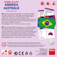 Dino Poznaj vlajky Amerika a Austrália cestovná hra 4