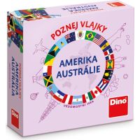 Dino Poznaj vlajky Amerika a Austrália cestovná hra 5