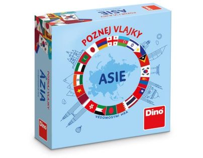 Dino Poznaj vlajky Ázie cestovná hra