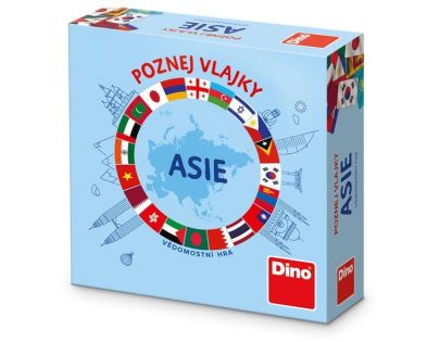 Dino Poznaj vlajky Ázie cestovná hra