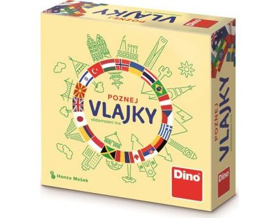 Dino poznaj vlajky cestovná hra