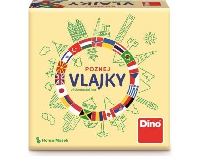 Dino poznaj vlajky cestovná hra