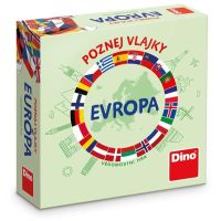 Dino Poznaj vlajky Európa cestovná hra 3