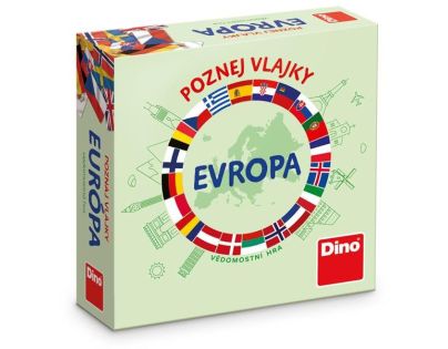 Dino Poznaj vlajky Európa cestovná hra