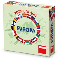 Dino Poznaj vlajky Európa cestovná hra 5