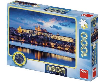 Dino Puzzle neónové Pražský hrad 1000 dielikov