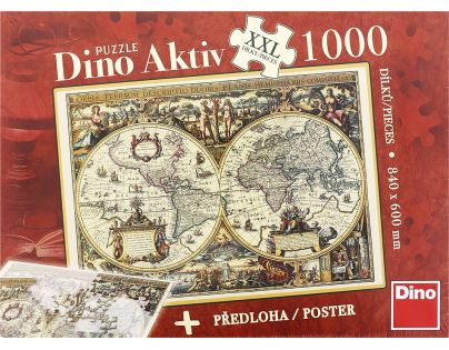 Dino Aktiv Historická mapa 1000 dílků