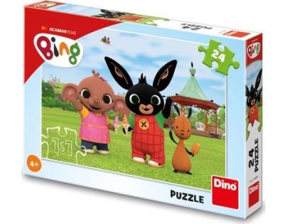 Dino Puzzle Bing na zmrzline 24 dielikov