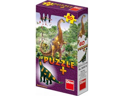 Dino Puzzle Dinosaurus s figúrkou 60 dielikov Brachiosaurus