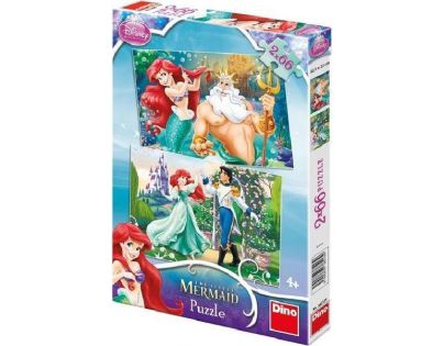Dino Puzzle Disney Princess Ariel 2 x 66 dielikov