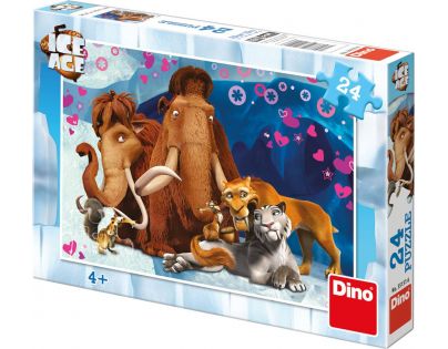 Dino Puzzle Doba ledová Zamilovaní 24 dílků