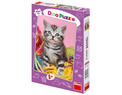 Dino Puzzle Duhové kotě 300 XL dílků